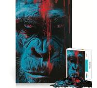 Puzzle da 1000 pezzi per ragazzi "Il risveglio di Hanuman" con incastri fluidi,divertente per allenare la mente,gioco casual,decorazione natalizia (38x26cm)