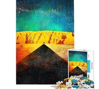 Puzzle da 1000 pezzi per ragazzi Il sentiero verso la roccia sacra puzzle per adulti giocattolo fai da te un'opera d'arte compleanno e Natale (dimensioni 38x52cm)