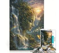 Puzzle da 1000 pezzi per ragazzi "Il sogno silenzioso di Madre Natura" giocattolo fai-da-te migliora la memoria con pezzi di forma casuale completamente ad incastro 50x75cm