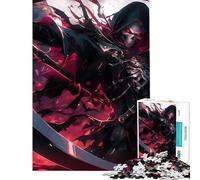 Puzzle da 1000 pezzi per ragazzi Il Tristo Mietitore Rosso giocattolo educativo rilassante attività per famiglie regalo per donne e uomini (dimensioni 38x26cm)