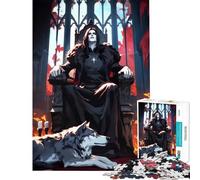 Puzzle da 1000 pezzi per ragazzi Il vampiro e il suo lupo Gioco per famiglie sfida per l'intelligenza giocattolo avvincente regalo per il Secret Santa migliora la memoria (dimensioni 38x26cm)