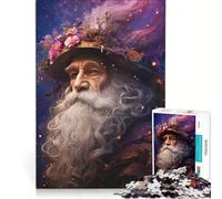 Puzzle da 1000 pezzi per ragazzi "Il Vecchio Mago" gioco per famiglie attività divertenti da fare a casa per rafforzare l'amore tra le coppie 50x75cm