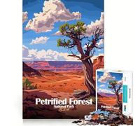 Puzzle da 1000 pezzi per ragazzi,illustrazione del Parco Nazionale della Foresta Pietrificata,taglio preciso,divertente gioco di logica,gioco tranquillo,decorazione natalizia,regalo (38x26cm)