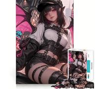 Puzzle da 1000 pezzi per ragazzi in stile anime cyberpunk angelo,gioco stimolante per la mente,incastro perfetto senza spazi vuoti,rilassante attività di gruppo al chiuso (38x52cm)