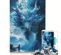 Puzzle da 1000 pezzi per ragazzi: Incontro con il Drago di Ghiaccio, gioco educativo, decorazione da parete, per rafforzare l'amore tra le coppie 50x75cm