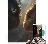 Puzzle da 1000 pezzi per ragazzi, Incontro con il Drago, Giocattolo antistress, Divertimento a casa, Ottimo regalo per gli appassionati di videogiochi 38x52cm