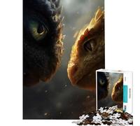 Puzzle da 1000 pezzi per ragazzi Incontro con il drago sfida per l'intelligenza giocattolo avvincente gioco educativo difficile ottimo regalo (dimensioni 75x50cm)