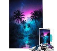Puzzle da 1000 pezzi per ragazzi Isola del tramonto Serenata Sfida educativa Gioco impegnativo Gioco divertente Adatto a persone dai 14 anni in su (38x26cm)