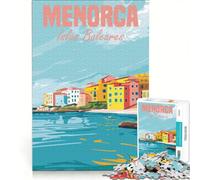 Puzzle da 1000 pezzi per ragazzi Isola di Minorca Spagna gioco educativo divertente antistress regalo di Natale o compleanno 50x75cm