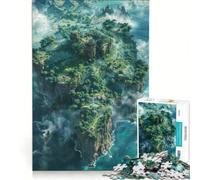 Puzzle da 1000 pezzi per ragazzi "Isola meravigliosa", gioco educativo, allena la mente e la mano, collezione d'artista, belle arti 38x26cm