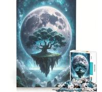 Puzzle da 1000 pezzi per ragazzi Isola Mistica Illuminata dalla Luna Gioco Educativo Divertimento in Famiglia Regalo per Amici e Parenti 38x52cm