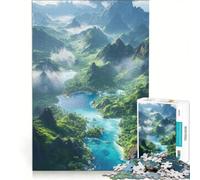 Puzzle da 1000 pezzi per ragazzi isola tropicale paradisiaca gioco rilassante divertente e umoristico sfida unica 50x75cm