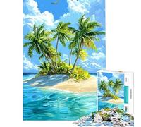 Puzzle da 1000 pezzi per ragazzi isola tropicale paradisiaca sfida impegnativa da completare antistress decorazione da parete per età 14+ (38x26cm)