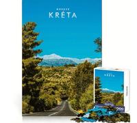 Puzzle da 1000 pezzi per ragazzi,Isole Greche,Creta,gioco di incastro preciso,allenamento della concentrazione,divertimento,calma,momento di svago,regalo di compleanno,arte (38x52cm)