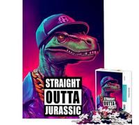 Puzzle da 1000 pezzi per ragazzi ispirato a Jurassic Park sfida educativa di analisi e logica giocattolo decorativo da parete per ragazzi dai 14 anni in su (38x26cm)