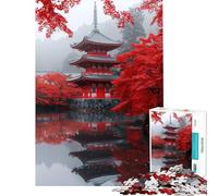 Puzzle da 1000 pezzi per ragazzi ispirato ai templi giapponesi puzzle per adulti giochi per famiglie decorazione perfetta attività divertenti da fare in casa (dimensioni 38x26cm)