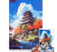 Puzzle da 1000 pezzi per ragazzi ispirato al Giappone antico decorazione da parete divertente e spiritosa ideale come regalo di compleanno o per occasioni speciali 38x52cm