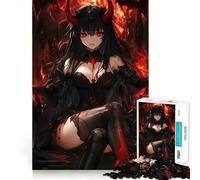 Puzzle da 1000 pezzi per ragazzi,ispirato alla Regina dei Demoni,che stimola la mente Gioco a incastro preciso,senza spazi vuoti Attività rilassante di gruppo al chiuso (38x26cm)