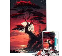 Puzzle da 1000 pezzi per ragazzi ispirato all'anime Lone Tree difficile e stimolante con taglio di precisione giocattolo fai-da-te adatto a partire dai 14 anni 38x52cm