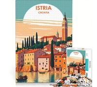 Puzzle da 1000 pezzi per ragazzi, Istria, Croazia, giochi educativi, attività divertenti da fare a casa, collezione d'artista, belle arti 50x75cm