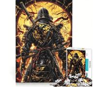 Puzzle da 1000 pezzi per ragazzi, Kintsugi dorato, Samurai, gioco impossibile, interazione genitore-figlio, regalo di Natale e compleanno 50x75cm