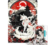 Puzzle da 1000 pezzi per ragazzi Kitsune cinese gioco rompicapo per adulti taglio di precisione difficile e stimolante (dimensioni 50x75cm)