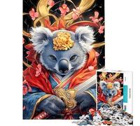 Puzzle da 1000 pezzi per ragazzi koala samurai e altri animali Gioco divertente per adulti analisi e logica ideale come regalo di Natale o compleanno (dimensioni 50x75cm)