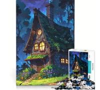 Puzzle da 1000 pezzi per ragazzi: La Casetta della Strega Gioco per famiglie Attività divertenti da fare a casa Rafforza l'amore tra le coppie 38x52cm