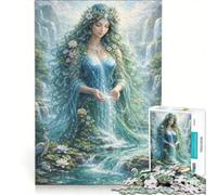 Puzzle da 1000 pezzi per ragazzi La Dea delle Cascate gioco per famiglie attività divertenti da fare in casa per rafforzare l'amore tra le coppie 50x75cm
