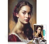 Puzzle da 1000 pezzi per ragazzi La donna pittrice giocattolo educativo decorazione per la casa compleanni e occasioni speciali 38x52cm