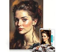Puzzle da 1000 pezzi per ragazzi La donna pittrice gioco educativo regalo di compleanno compleanno e Natale 50x75cm