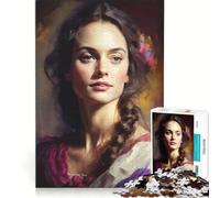 Puzzle da 1000 pezzi per ragazzi "La donna pittrice" gioco per famiglie attività divertenti da fare a casa per rafforzare l'amore tra le coppie 38x26cm