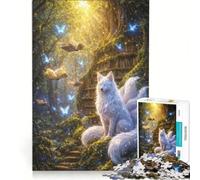 Puzzle da 1000 pezzi per ragazzi La foresta segreta Biblioteca Giocattolo educativo Decorazione per la casa compleanni e altre occasioni 38x52cm