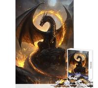 Puzzle da 1000 pezzi per ragazzi "La Furia del Drago" gioco pratico sfida impegnativa giocattolo educativo Ogni pezzo è unico - (50x75cm)