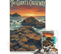 Puzzle da 1000 pezzi per ragazzi La Giant's Causeway gioco educativo regalo di compleanno compleanno e Natale 50x75cm