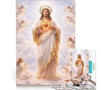 Puzzle da 1000 pezzi per ragazzi La Gloria del Sacro Cuore giochi rilassanti gara di velocità manuale ideale per compleanni e Natale 50x75cm