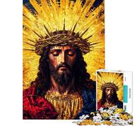 Puzzle da 1000 pezzi per ragazzi "La gloria di Gesù Cristo" taglio di precisione interazione genitore-figlio regalo di Natale e compleanno 38x52cm