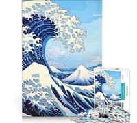 Puzzle da 1000 pezzi per ragazzi, La Grande Onda di Kanagawa, Gioco Impossibile, Difficile e Sfida, Compleanno e Natale 50X75CM