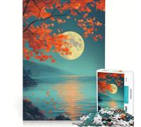 Puzzle da 1000 pezzi per ragazzi: La luna splende sul mare turchese gioco educativo divertimento in famiglia regalo per amici e parenti 38x26cm