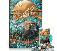 Puzzle da 1000 pezzi per ragazzi La Maestà delle Pianure di Giada gioco educativo per divertimento in famiglia regalo per amici e parenti 38x52cm
