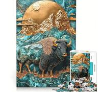 Puzzle da 1000 pezzi per ragazzi "La maestosità delle pianure di giada" giocattolo fai-da-te migliora la memoria collezione d'artista belle arti 38x26cm