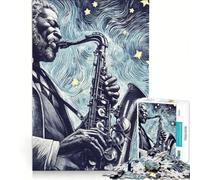 Puzzle da 1000 pezzi per ragazzi: La magia del jazz gioco rompicapo impegnativo da completare ideale come regalo per tutta la famiglia 38x52cm