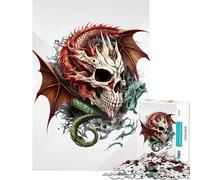 Puzzle da 1000 pezzi per ragazzi "La maledizione del drago" gioco divertente e stimolante regalo perfetto per compleanni e per tutta la famiglia (dimensioni 75x50cm)