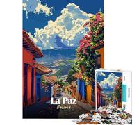 Puzzle da 1000 pezzi per ragazzi La Paz Bolivia Street View gioco interattivo giocattolo avvincente per coltivare la pazienza regalo di compleanno decorazione per la casa (dimensioni 38x52cm)