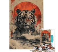 Puzzle da 1000 pezzi per ragazzi: La possente tigre bianca Puzzle fai da te per ragazzi ideale per le vacanze a casa e per passare il tempo insieme interattivo tra genitori e figli