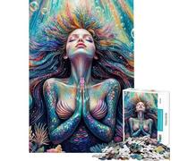 Puzzle da 1000 pezzi per ragazzi "La preghiera della sirena" taglio di precisione interazione genitore-figlio regalo di Natale e compleanno 38x26cm