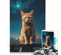 Puzzle da 1000 pezzi per ragazzi "La ronda di notte sulla recinzione" gioco educativo taglio di precisione ottimo regalo per gli appassionati di videogiochi 50x75cm