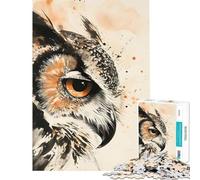 Puzzle da 1000 pezzi per ragazzi: La saggezza del gufo Aiuta ad allenare la mente Gioco impegnativo ma rilassante adatto a partire dai 14 anni (38x26cm)
