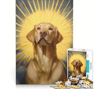 Puzzle da 1000 pezzi per ragazzi Labrador Retriever in aureola giocattolo fai da te impegnativo da completare regalo di compleanno regalo di viaggio 50x75cm