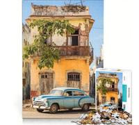 Puzzle da 1000 pezzi per ragazzi, L'Avana, Cuba, giocattolo fai-da-te, migliora la memoria, con pezzi ad incastro di forma casuale 50x75cm